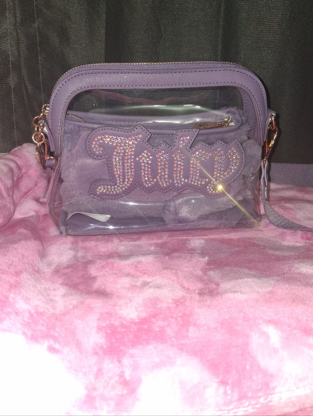 Juicy Couture Purple Purse Set